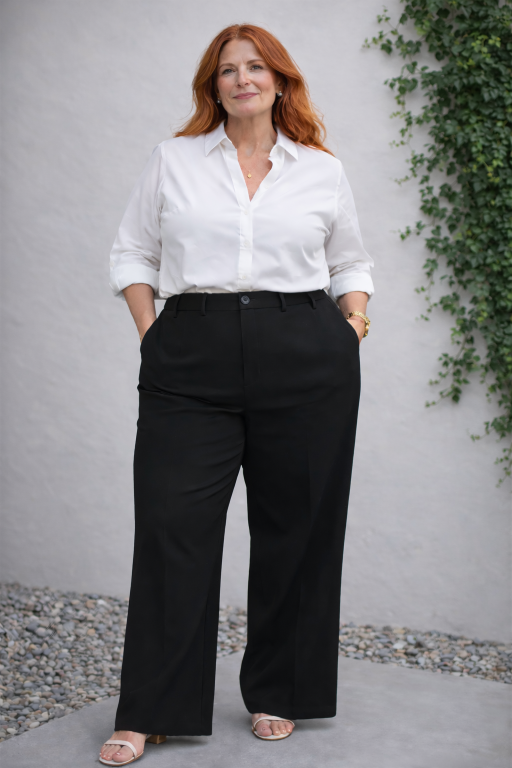 Look Vittoria con palazzo sastrero - elegante y cómodo